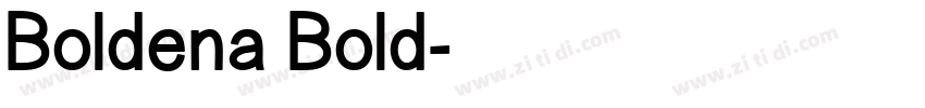 Boldena Bold字体转换